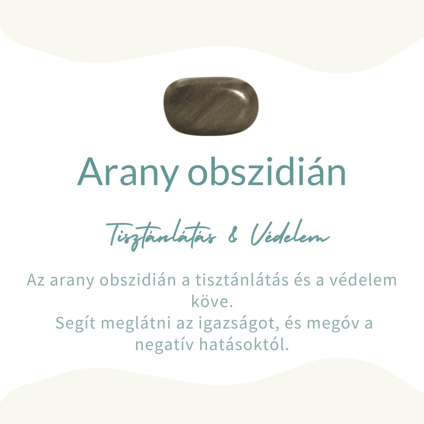 Arany-obszidián gömb medál