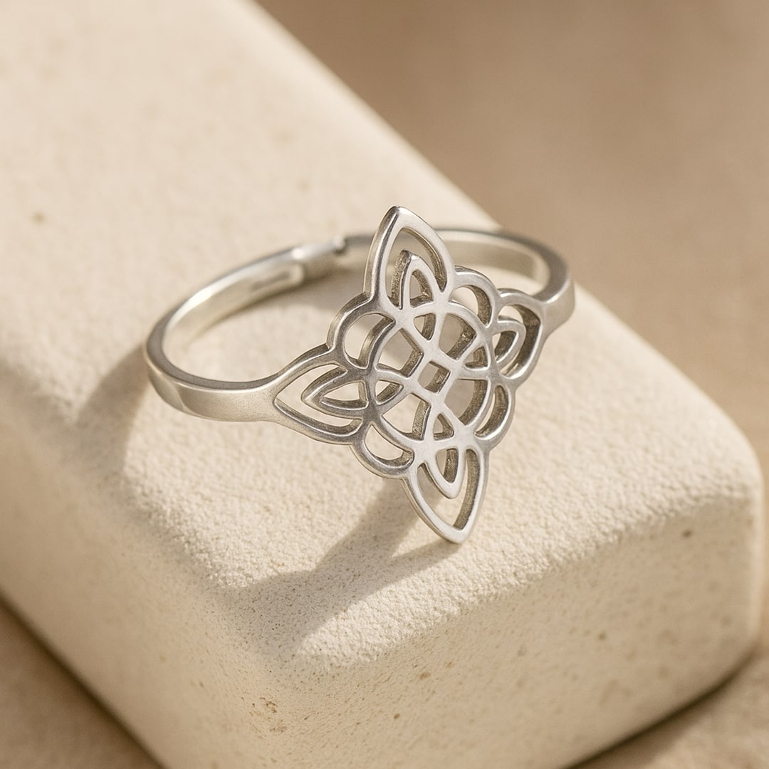 "Örök Védelem" Állítható Gyűrű - Boszorkánycsomó