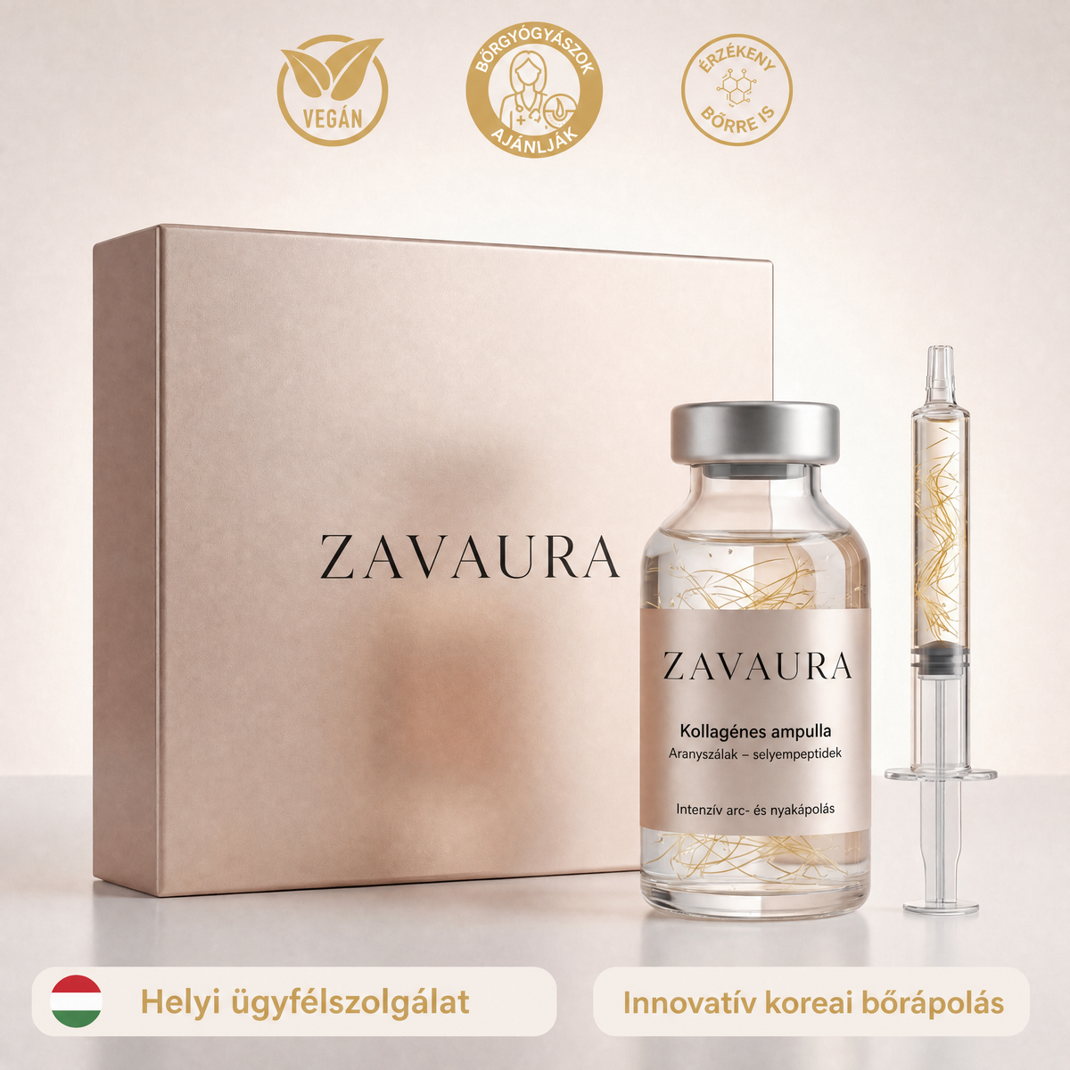 ZAVAURA koreai szérum selyempeptidekkel
